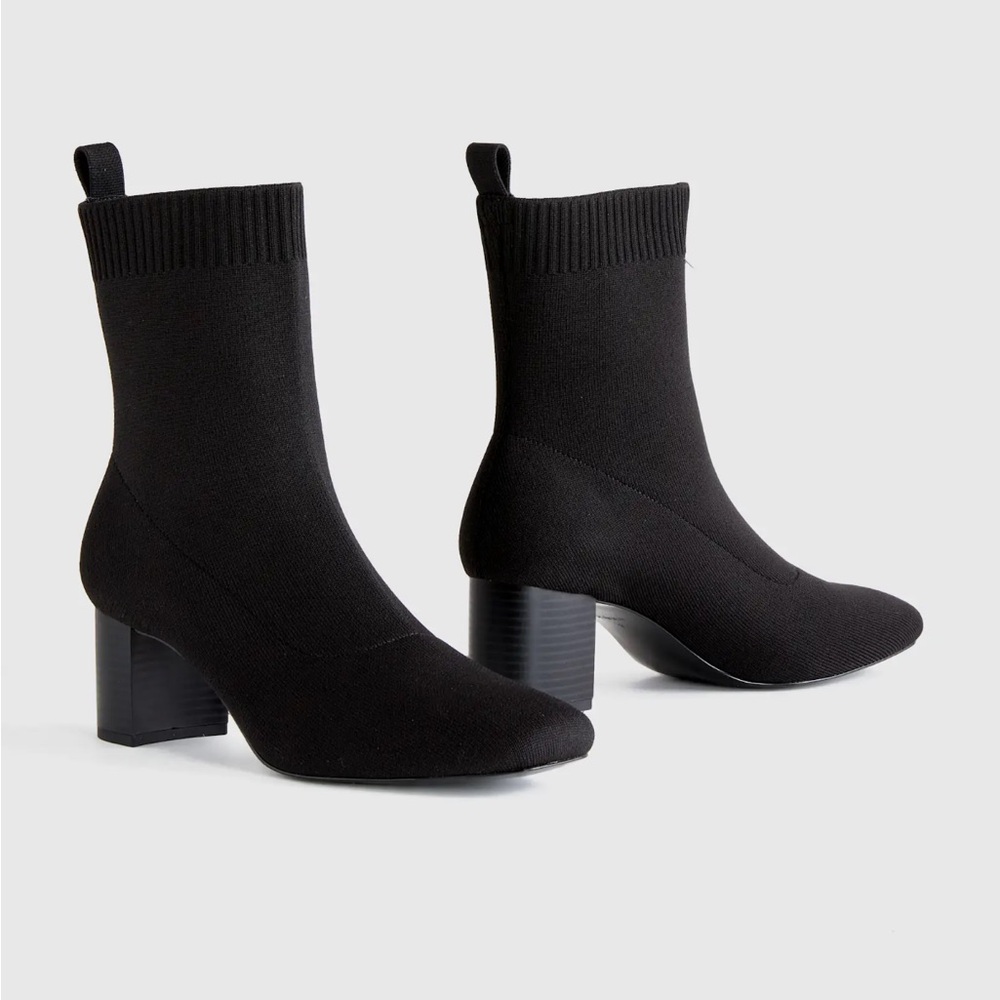 Quince‎ NEW! Eco Knit Heeled Bootie